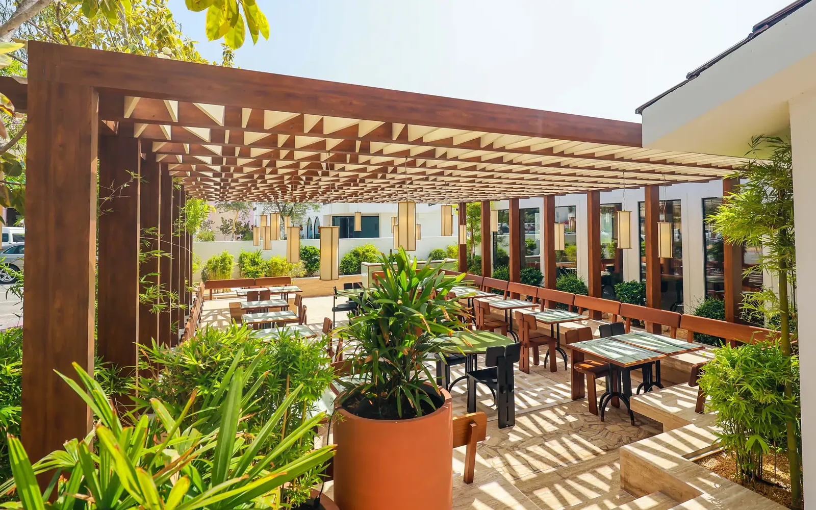 Wooden Pergola in Dubai